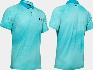 Under Armour Herren UA Iso-Chill Graphic Golf Poloshirt, Aqua Blau, LG/G - Bild 1 von 5