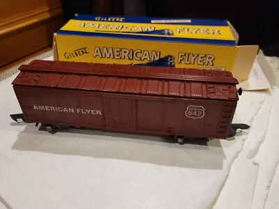 VINTAGE AMERICAN FLYER S GAUGE 642 REEFER CAR  W/BOX - Image 1 of 4