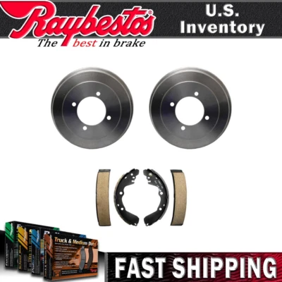 Raybestos Rear Kit Brake Drums & Brake Shoes For 1992-1995 Mitsubishi Expo - Image 1 of 4