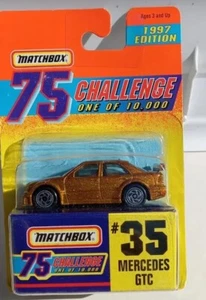 1997 Matchbox 75 Challenge #35 Mercedes GTC GOLD 1 of 10,000 Limited Edition NEW - Picture 1 of 3