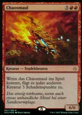 Chaos Foot Foil/Chaos Maw | NM | Pre Promo | Ger | Magic MTG