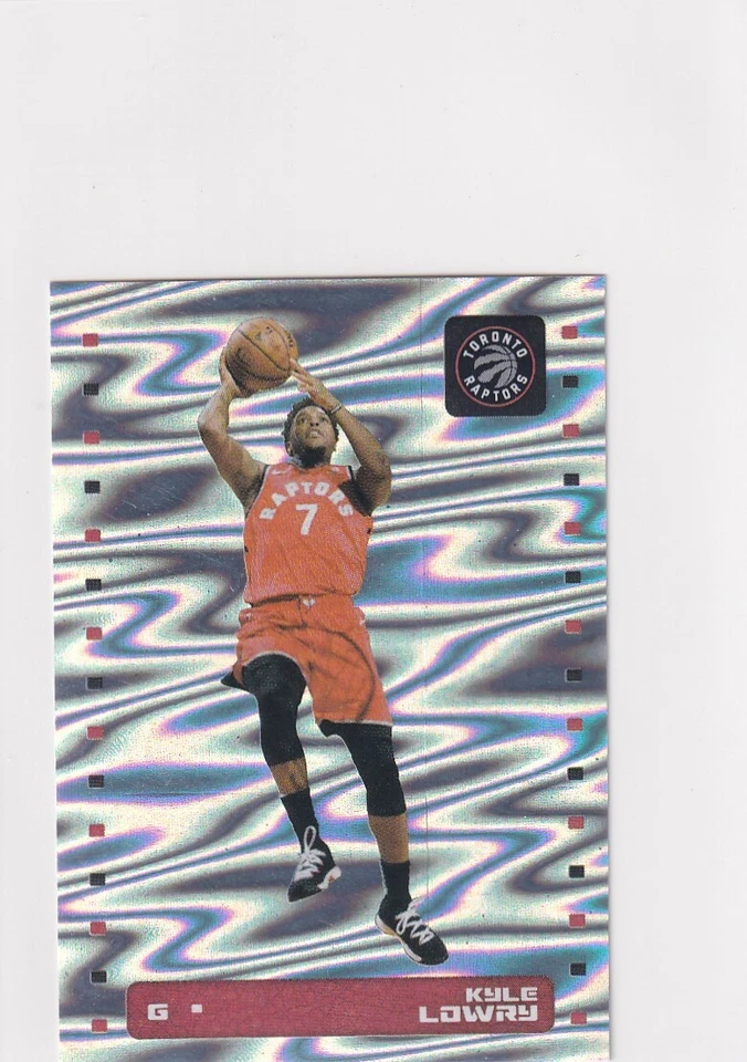 2019-20 PANINI HOLO SILVER PARALLELS KYLE LOWRY RAPTORS NBA STICKER/CARD - Y1276 - Image 1 of 2