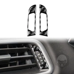 Real Carbon Fiber Side Air Vent Knob Frame Trim for Maserati Ghibli 2014-2022 - Picture 1 of 5