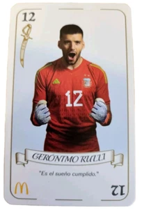 Panini McDonald's Argentina Soccer Card #12 Geronimo Rulli FIFA World Cup Champ - Picture 1 of 2