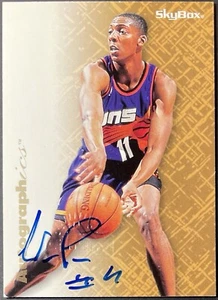 ( Blue /100 ) Wesley Person 1996-97 Skybox Premium Autographics Auto Rare - Picture 1 of 2