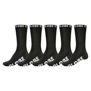 Globe Blackout Sock 5 Pack 7-11US Mens in Black Black - Size -Black - Picture 1 of 1