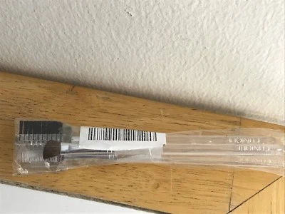 lot 2 NEW 2-Piece Clinique Eye Shadow & Brow Clear Brush Set 6" Long - Image 1 of 3