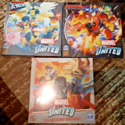 MARVEL UNITED Kickstarter game lot X-MEN FIRST CLASS, DEADPOOL, BLACK PANTHER - Image 1 of 3