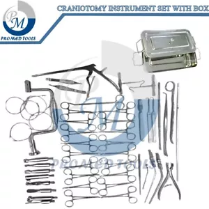 Juego de instrumentos de craneotomía instrumentos quirúrgicos ortopédicos de alta calidad con caja - Imagen 1 de 6