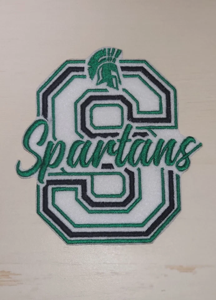 Parche de apliques bordados de hierro de 4 3/4 pulgadas Michigan State Spartans Foto 1 de 1