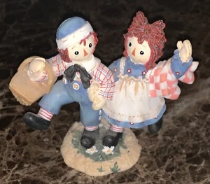 Estatuilla Enesco Raggedy Ann & Andy How Nice To Have A Sounny Friend - Imagen 1 de 3