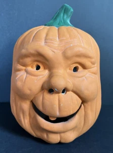Halloween Ceramic Jack-O-Lantern Pumpkin Face 1988 Scioto No Light 9” - Picture 1 of 8