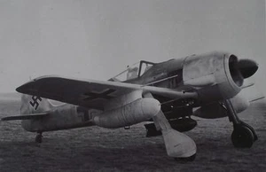 1974 Focke Wulf Fw 190 G-1 Luftwaffe WWII Fighter Aircraft Photographic Plate - Picture 1 of 3