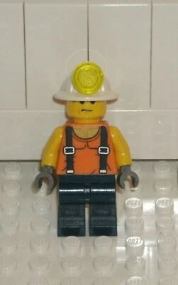 LEGO CITY NEW Male Mining Worker 60184 Minifigure Mining Team - Image 1 of 2