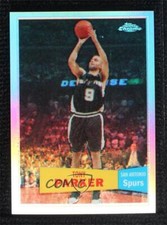 2007-08 Topps Chrome 1957-58 Variations Refractor 73/999 Tony Parker #36 HOF