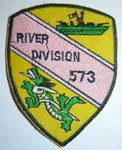 SEA DRAGONS - Patch - River Division 573 - Brown Water Navy, Vietnamkrieg - Y - Bild 1 von 2