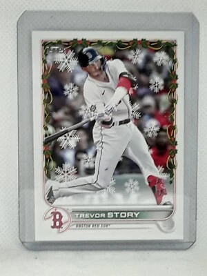 Trevor Story 2022 Topps Holiday Baseball - #HW70 - Boston Red Sox - Image 1 of 2
