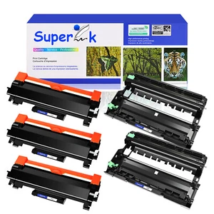 Toner 3PK TN760 + 2 PK DR730 bęben z chipem do Brother MFC-L2750DW HL-L2370DW L2350DW - Zdjęcie 1 z 24