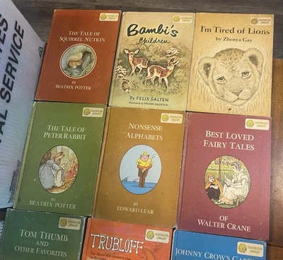 Dandelion Library Vtg 1937 To 1967 Book Lot of 11 Books 2 In 1 Flip Books Foto 1 de 4