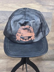 Vintage 1995 Sturgis Blk Echtleder Mütze 1995 gebraucht - Bild 1 von 11