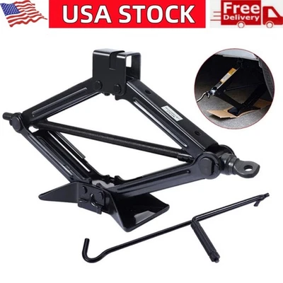 2 Ton Scissor Jack Handle Crank Tool Car Garage Tire Wheel Lug Wrench Jack Tool - Image 1 of 4