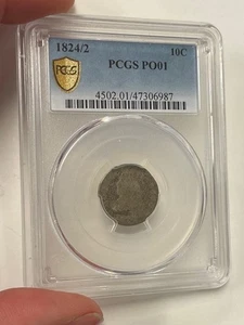 U.S. - 1824/2 Silver Bust Dime (PCGS PO 01) - Picture 1 of 6
