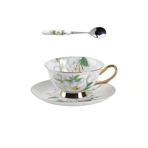 Honorable Coffee Cup Mug, Cappuccino, Tea Cup, with Saucer for Latte, Fine Bo... - Picture 1 of 7