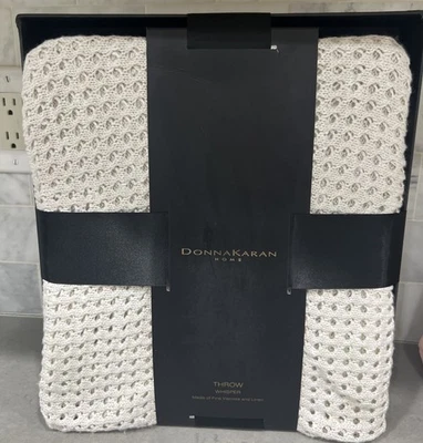 Donna Karan tejido abierto susurro (natural) 90 % viscosa/10 % lino nuevo en paquete Foto 1 de 4