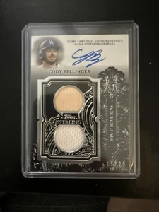 2023 Topps Sterling Swings Auto Relic Card Cody Bellinger /25 - Picture 1 of 3