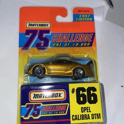 #66 OPEL CALIBRA DTM EDICIÓN LIMITADA CAJA DE CERILLAS DORADA 75 CHALLANGE 1997 Foto 1 de 2