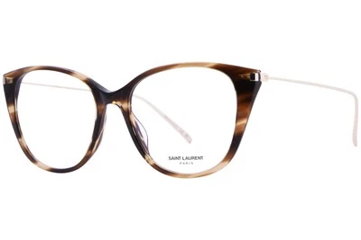 Очки женские Saint Laurent SL-627 004 Havana/золотистые с полным ободком кошачий глаз 54 мм - Изображение 1 из 4
