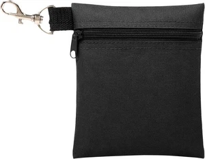 BuyAgain Golf T-Shirt Tasche, 5,62 x 6,87 Zoll professioneller Reißverschluss groß, schwarz - Bild 1 von 9