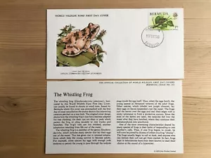 BERMUDA 1979 FDC WWF 115 WHISTLING FROG - Picture 1 of 1