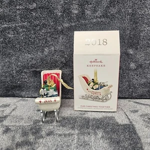 2018 Hallmark Keepsake Ornament "Our Christmas Together" Sleigh to: you from: me - Picture 1 of 13