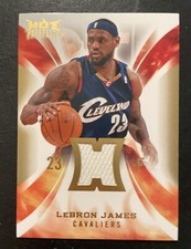 2008-09 Fleer Hot Prospects Hot Materials #HM-LJ LeBron James RARE game used 