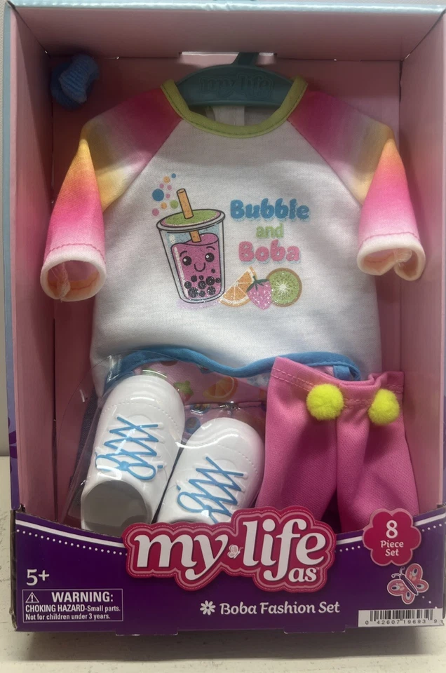 My Life As Boba Fashion Set for 18" Doll 8 pieces NEW - Image 1 of 2