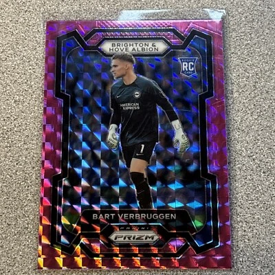 2023-24 Prizm Premier League Bart Verbruggen #102 Pink Mosiac Brighton - Image 1 of 2