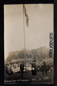 Kingham, Empire Day Celebrations 1914 - bei Chipping Norton - R. P. Postkarte - Bild 1 von 1