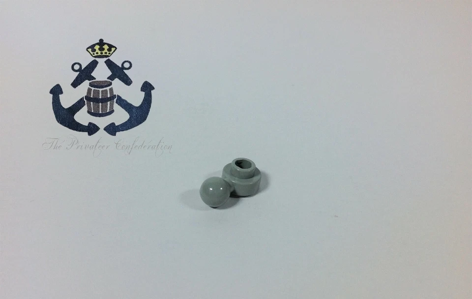 LEGO Clásico Espacio/Ciudad Antigua Placa Gris Claro, Redonda 1 x 1 con Bola de Remolque 3614b HP Foto 1 de 1