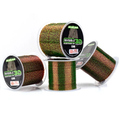 3D Invisible Spotted Fishing Line Monofilament Speckle Mono Line 120m - Image 1 of 4