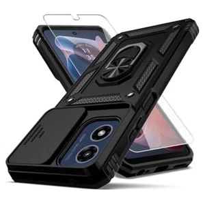for Moto G 5G 2024 Case,Moto G Play 2024 5G Case,with Camera Lens Cover Black - Picture 1 of 7