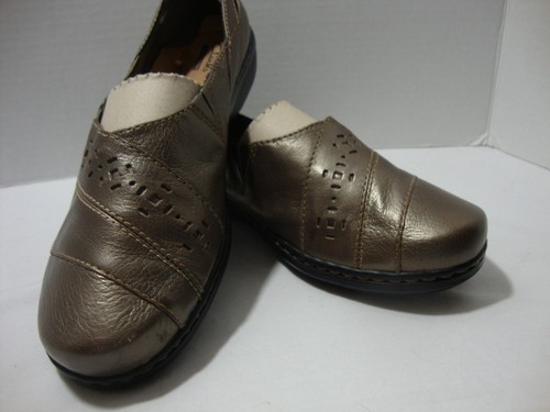 MOCASSINO CLARKS ASHLAND * SLIP ON * PELTRO * INDOSSATO UNA VOLTA * 8 W (LARGO) * IN SCATOLA