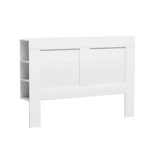 Bed Frame Double Size Bed Head With Shelves Headboard Bedhead Base White - Picture 1 of 1