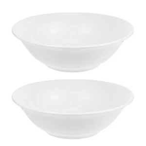 2 Pcs Ceramic Rice Bowl Porcelain Serving Bowls for Entertaining - Picture 1 of 12