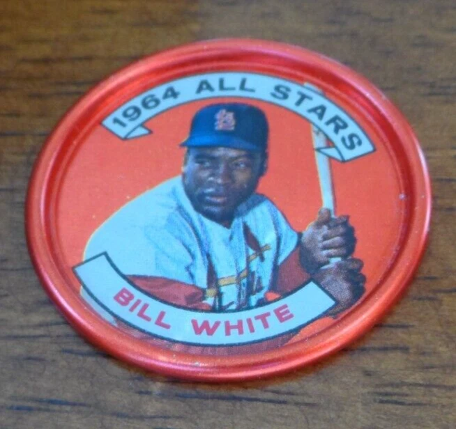 1964 TOPPS BASEBALL COIN #141 BILL WHITE ST. LOUIS CARDINALS SET BREAK U-1030