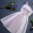Satin Short Homecoming Dresses Sweet Girls Party Formal Gowns Evening Prom Gowns