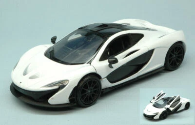 MODELLINO AUTO STATICO DIECAST MCLAREN P1 2014 BIANCO MODELLISMO SCALA 1:24 - Immagine 1 di 2