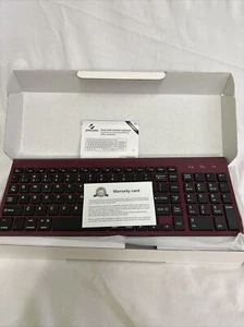 JoyAccess White Wireless Keyboard, 2.4G USB Ultra Slim, Low Profile, Full Size - Picture 1 of 1