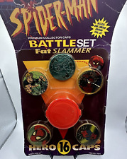 Battleset POGS New Sealed 1994 SPIDER-MAN Marvel Comics Fat Slammer & Foil Caps