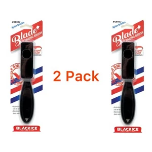 Black Ice Blade Fade Reinigungsbürste Friseur Stylist Haarschneidemaschine Trimmerbürste 2er Pack - Bild 1 von 5